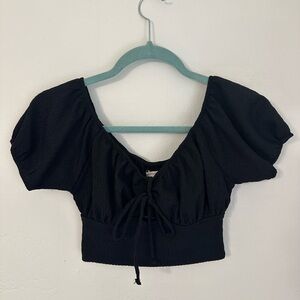 American Eagle Cropped Blouse XS